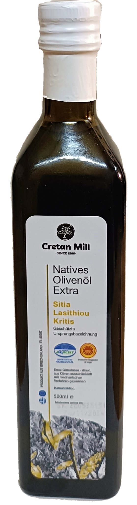 Cretan Mill "P.d.o. Sitia" EVOO - Cretan Mill - Olive Oil - Cretan Garden GmbH