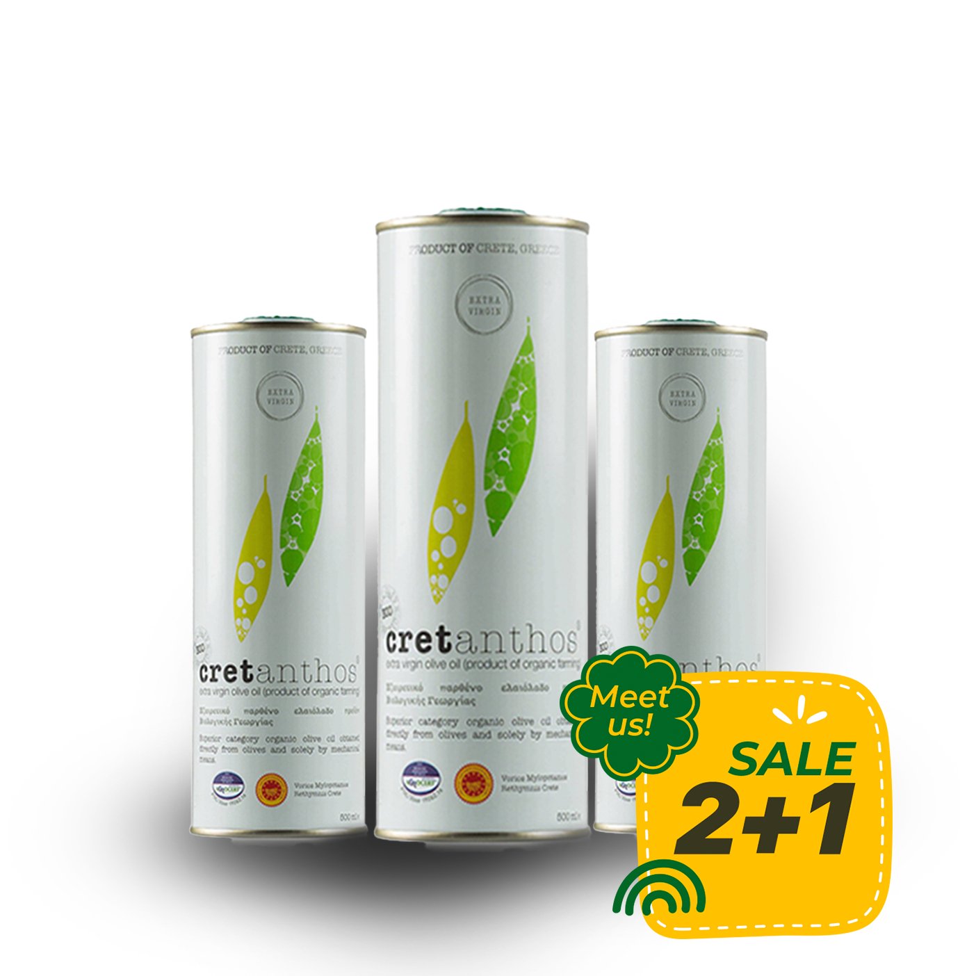 Cretanthos EVOO organic 2+1 - cretanthos - Bundle - Cretan Garden GmbH