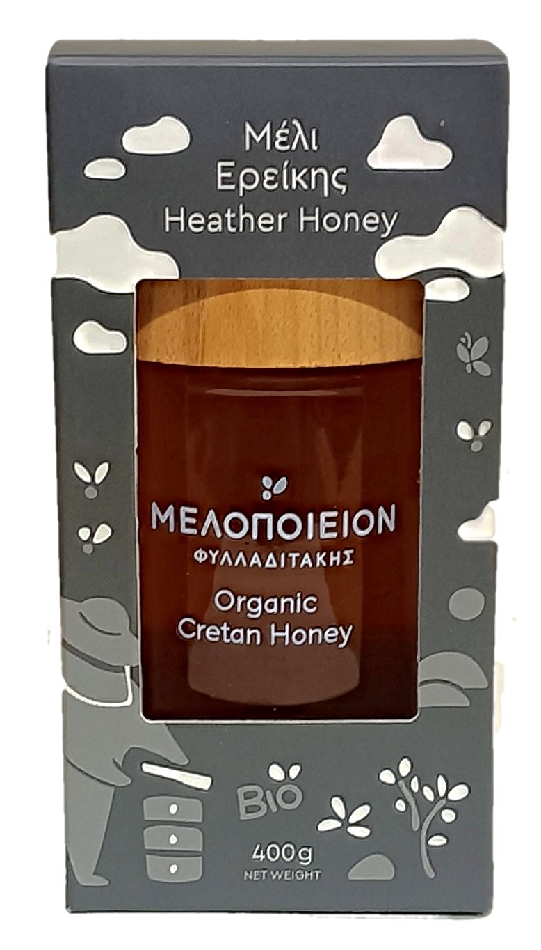 Melopoieion Organic Heather Honey 400gr - Melopoieion - Honey - Cretan Garden GmbH